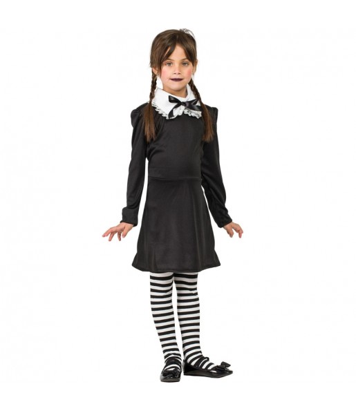 Disfraz de Miércoles Addams para niña
