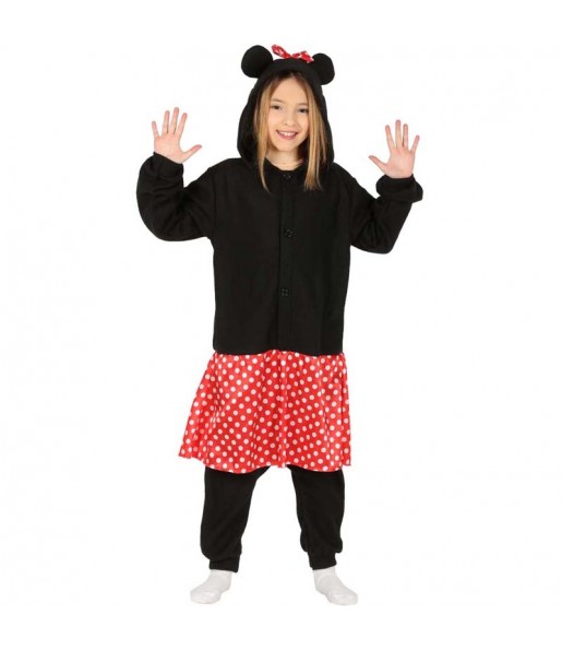 Disfraz de Minnie Mouse Kigurumi para niña