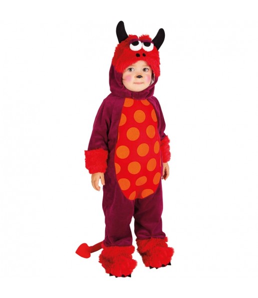 Disfraz de Monstruo rojo para bebé