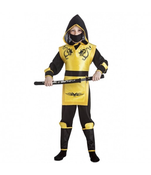 Disfraz de Ninja Amarillo para niño