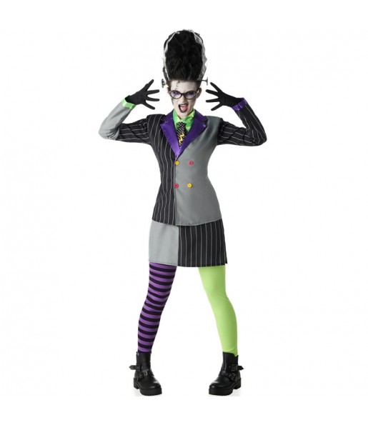 Disfraz de Novia Frankenstein zombie para mujer