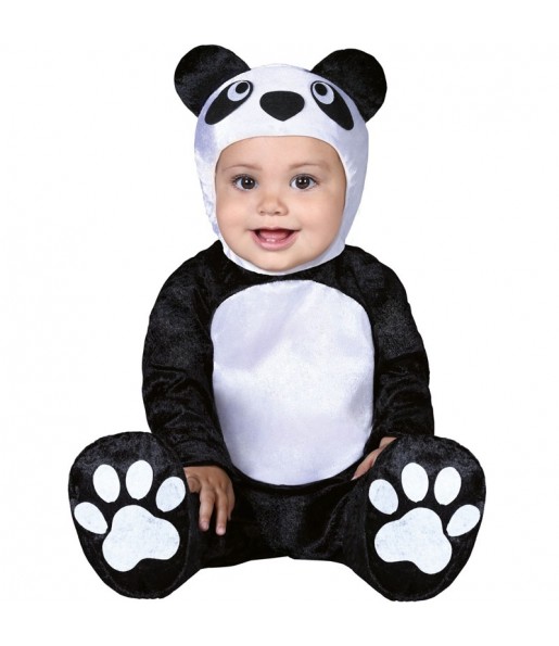 Disfraz de oso panda cariñoso para bebé