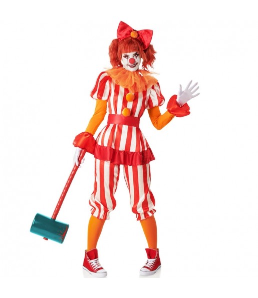 Disfraz de Payasa loca circo del terror para mujer