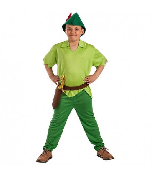 Disfraz de Peter Pan El País de Nunca Jamás para niño