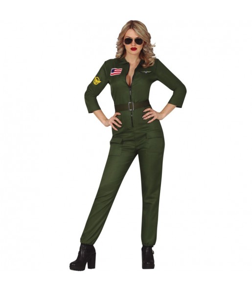 Disfraz de Piloto de Combate para mujer