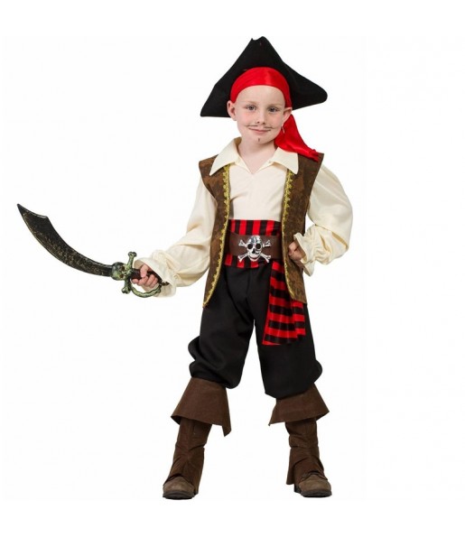 Disfraz de Pirata alta mar para niño