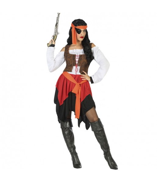 Disfraz de Pirata Lujo para mujer