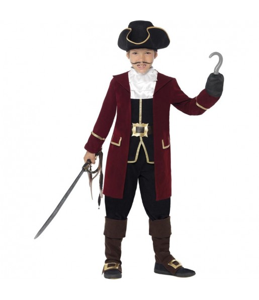 Disfraz de Pirata Capitán Hook para niño