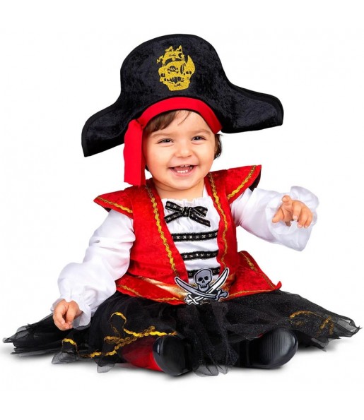 Disfraz de Pirata caribeña para bebé