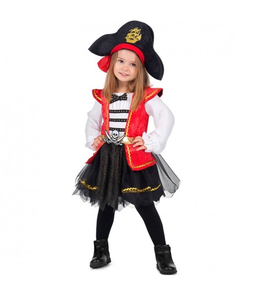 Disfraz de Pirata caribeña para niña