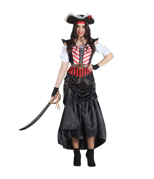 Disfraz de Pirata Espadachín para mujer