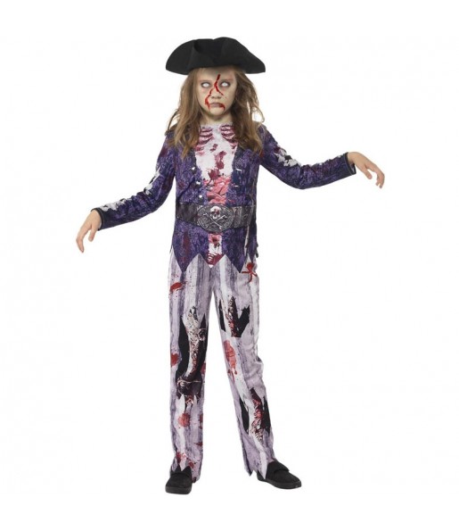 Disfraz de Pirata Fantasma para niña