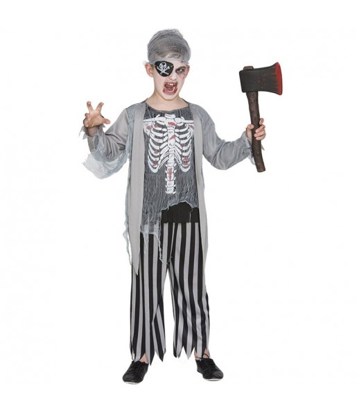 Disfraz de Pirata zombie para niño