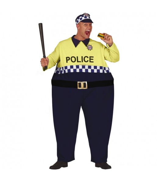 Disfraz de Policía Gordinflón para adulto