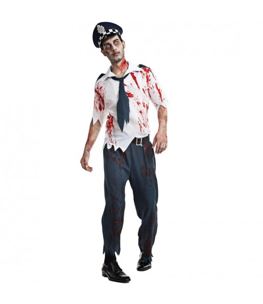 Disfraz de Policía Zombie