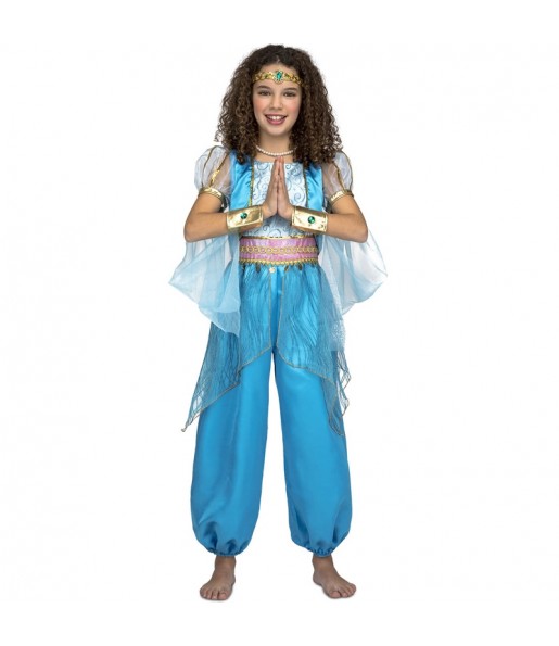 Disfraz de Princesa Árabe Turquesa para niña