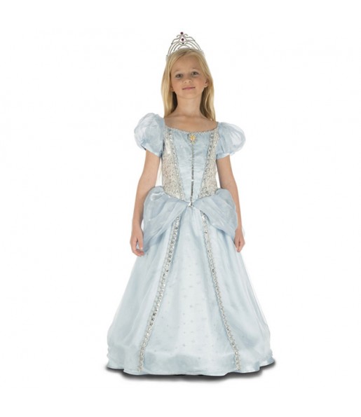 Disfraz de Princesa Azul Deluxe para niña