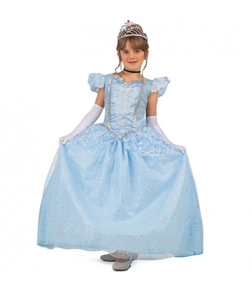 disfraz princesa azul cenicienta infantil