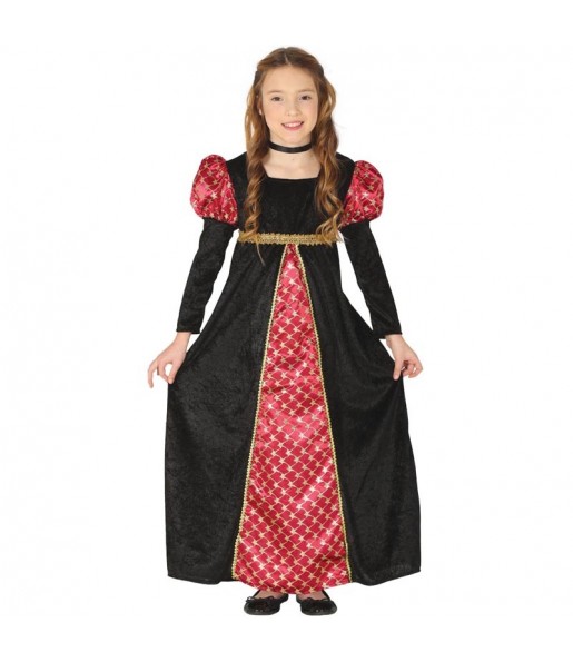 Disfraz de Princesa Corte Medieval para niña