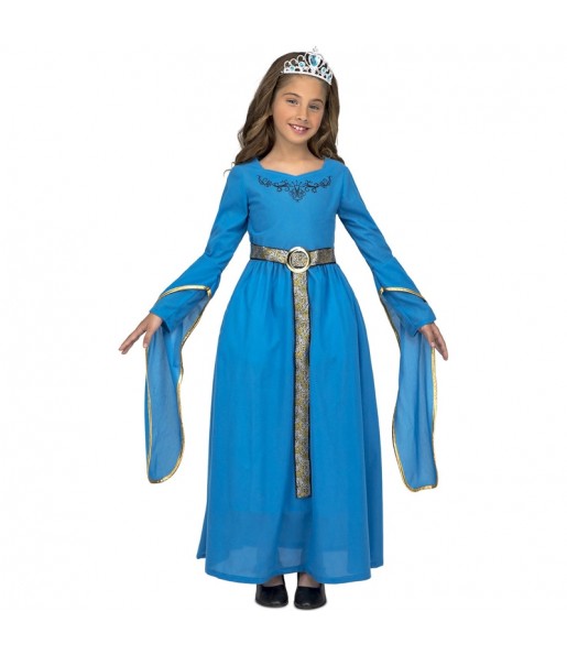 Disfraz de Princesa Medieval Leonor para niña