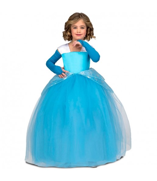 Disfraz de Princesa tutú azul para niña