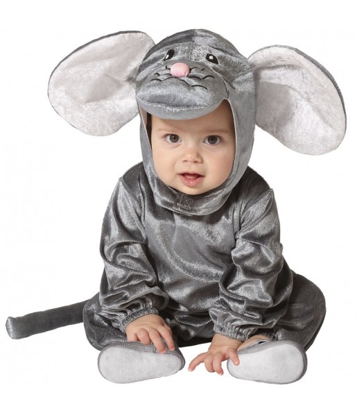 Disfraz de Ratón gris para bebé