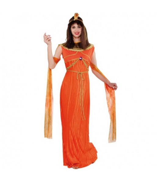 Disfraz de Reina Egipcia Naranja