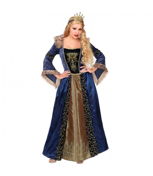 Disfraz de Reina Medieval Lujo edad media