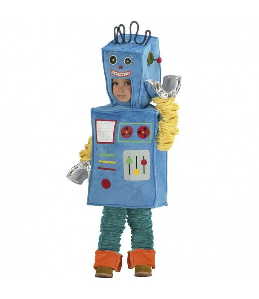 Disfraz de Robot azul para bebé