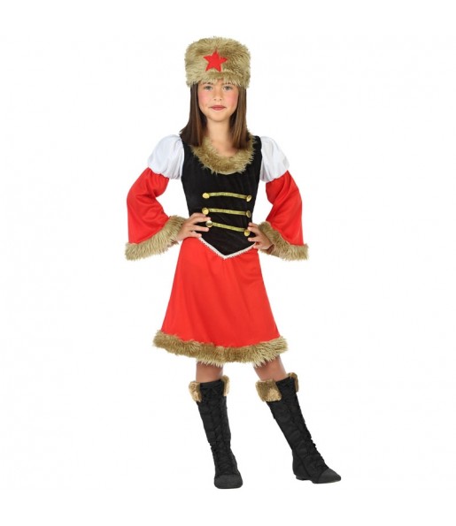 Disfraz de Rusa Roja para niña