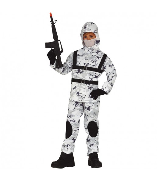 Disfraz de Soldado ártico para niño 