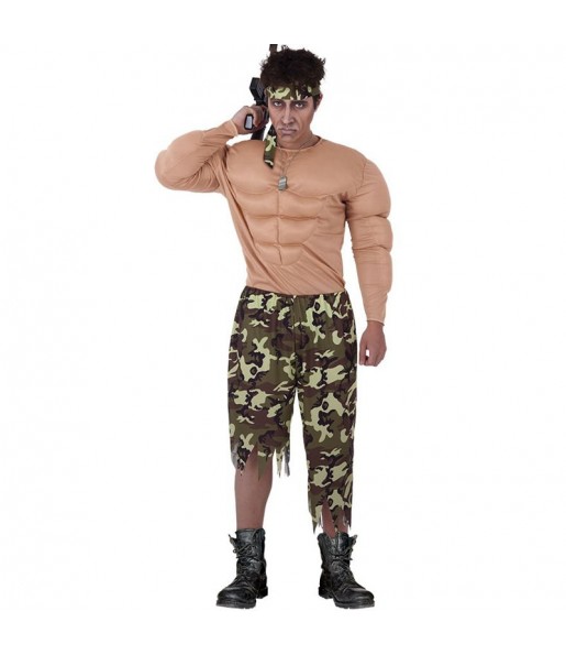 Disfraz de Soldado John Rambo para hombre