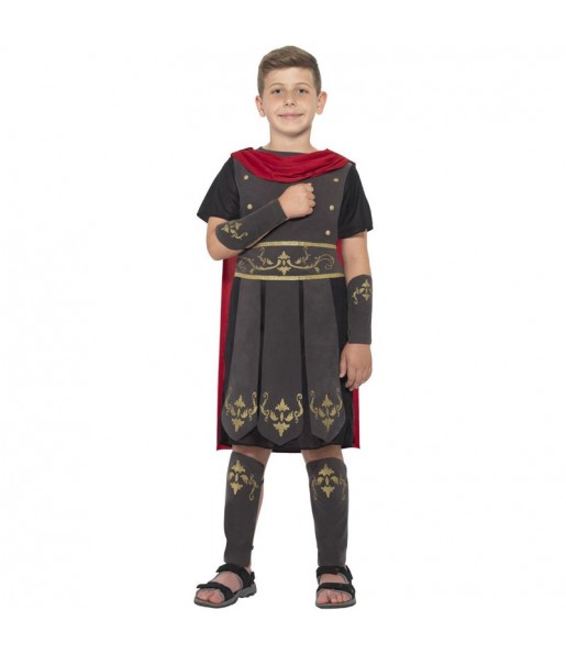 Disfraz de Soldado Romano negro para niño