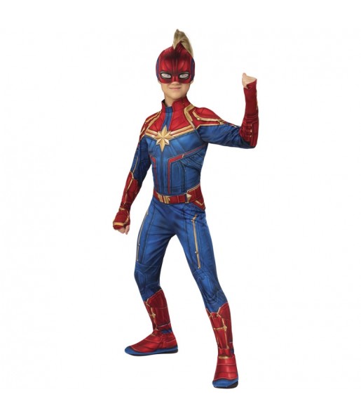 Disfraz de Superheroína Capitana Marvel para niña