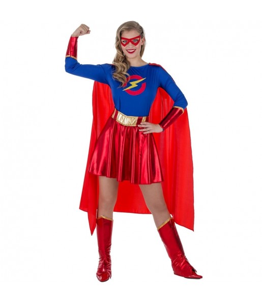 Disfraz de Superheroína Clásica para mujer