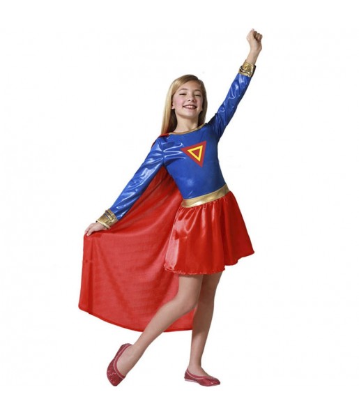 Disfraz de Superheroína cómic para niña