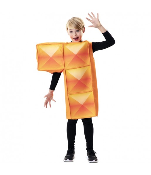 Disfraz de Tetris Naranja para niños