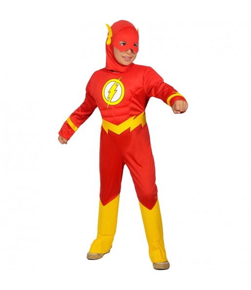 Disfraz de The Flash musculoso para niño