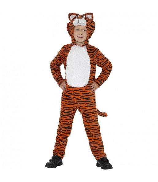 Disfraz de Tigre naranja y negro para niño