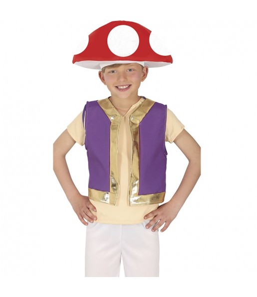 Disfraz de Toad de Super Mario para niño