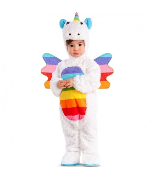 Disfraz de Unicornio multicolor para bebé
