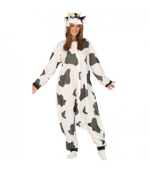 Disfraz de Vaca Kigurumi para mujer