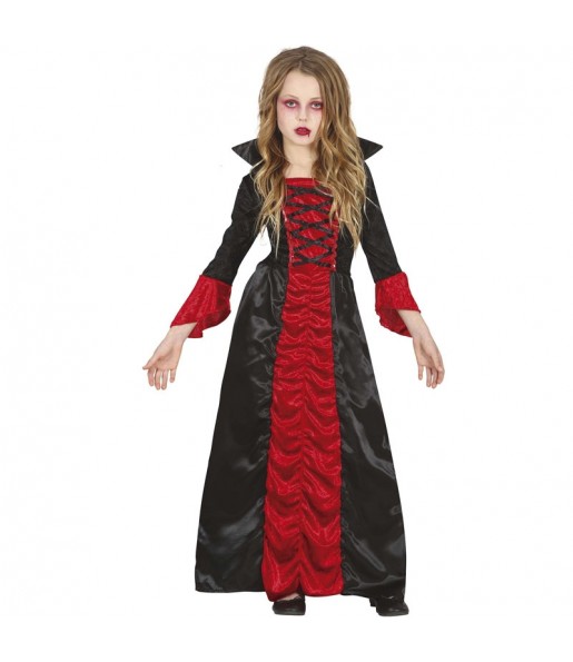 Disfraz de Vampiresa clásica para niña