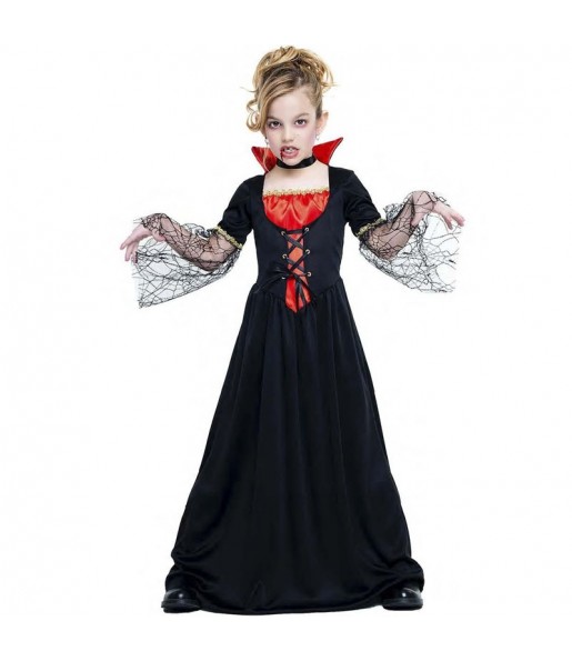 Disfraz de Vampiresa siniestra para niña