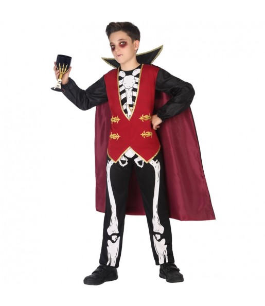 Disfraz de Vampiro Esqueleto para niño