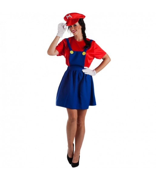 Disfraz de Videojuego Super Mario para mujer