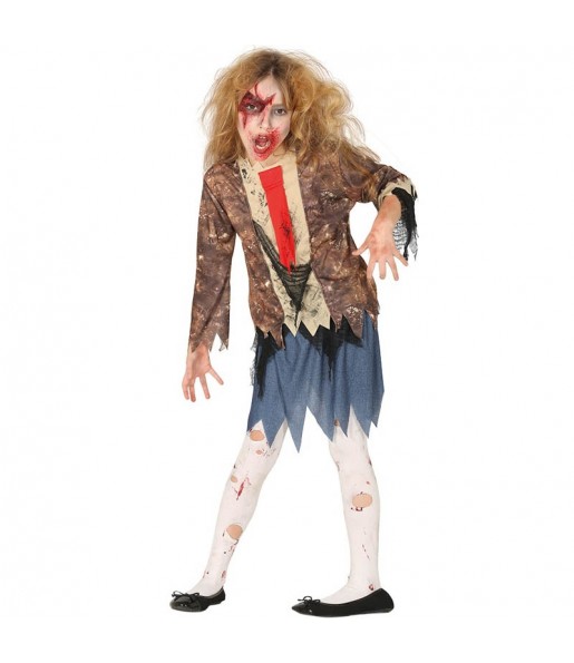 Disfraz de Zombie Maldito para niña