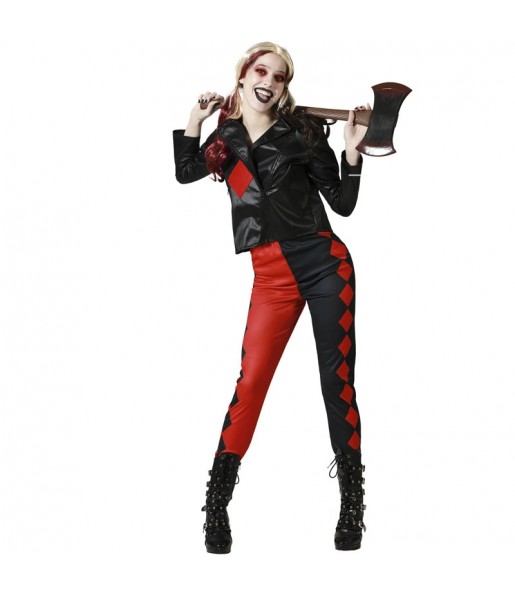 Disfraz de Harley Quinn Rombos para mujer