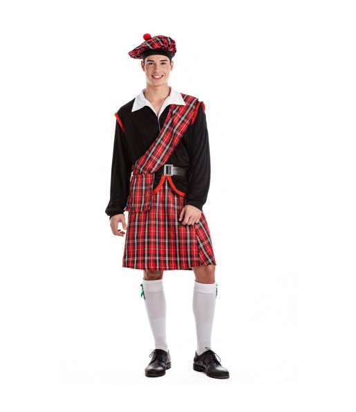 Disfraz de Escocés rojo para hombre