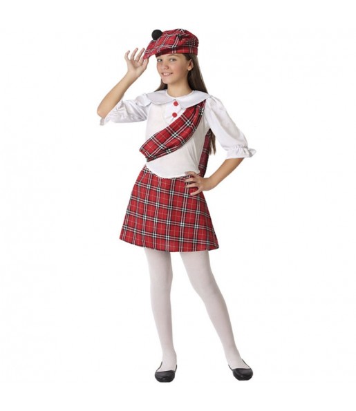 Disfraz de Escocesa tradicional para niña